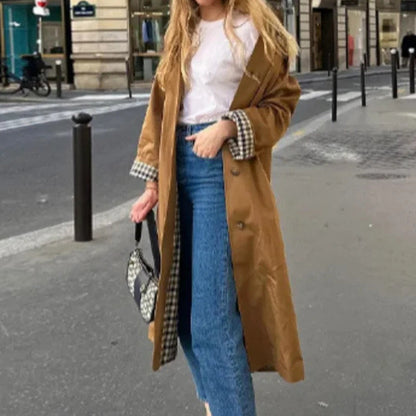 Einreihiger Trenchcoat mit Hemdkragen für Damen