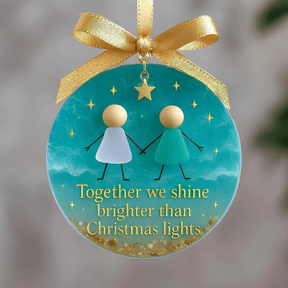 ⏳Freundschafts-Weihnachtsornament aus Seeglas🌊✨Von der Natur geformt und von Hand gefertigt💝