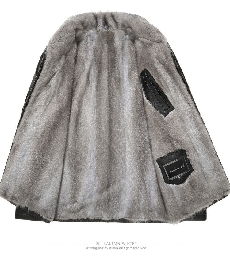 [Perfektes Geschenk] Schicke Winter-Fleece-Lederjacke für Herren