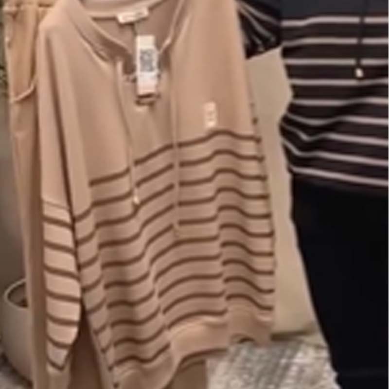 Lässiges gestreiftes Oberteil & knöchellange Hose im Set