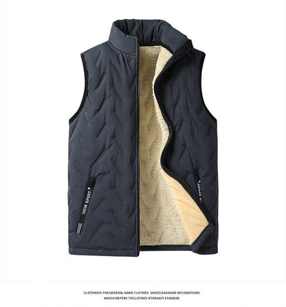 💖HOT SALE 50% OFF✨️❄️Unisex Winter Warm Casual Sleeveless Quilted Vest With Fleece Lining