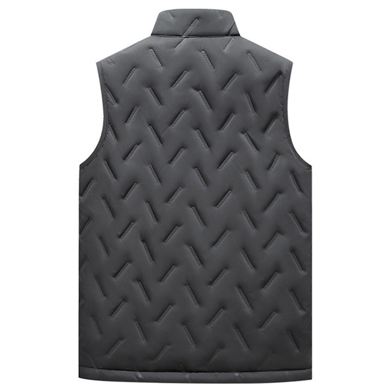 💖HOT SALE 50% OFF✨️❄️Unisex Winter Warm Casual Sleeveless Quilted Vest With Fleece Lining