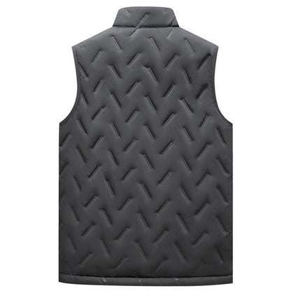 💖HOT SALE 50% OFF✨️❄️Unisex Winter Warm Casual Sleeveless Quilted Vest With Fleece Lining