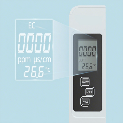 Tester per la qualità dell'acqua 3 in 1 TD