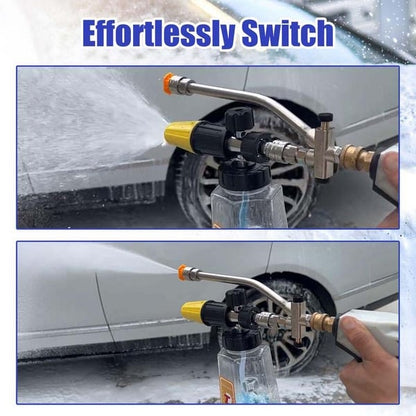 🚗 Slimme schuimkanon – Schakel over van schuim naar hogedrukstraal... zonder te demonteren!