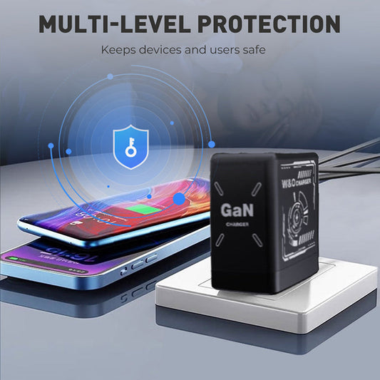 🖤Black Friday & Kerstmis🎄Uittrekbare Wandoplader met Dubbele Kabels