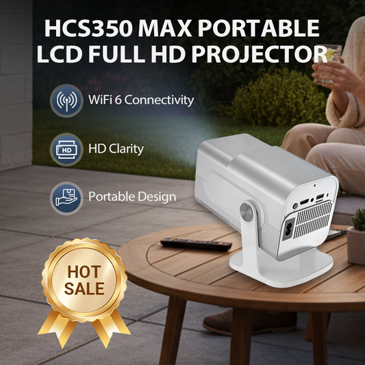 🌲Kerstspecial🌲HCS350Max draagbare LCD Full HD-projector