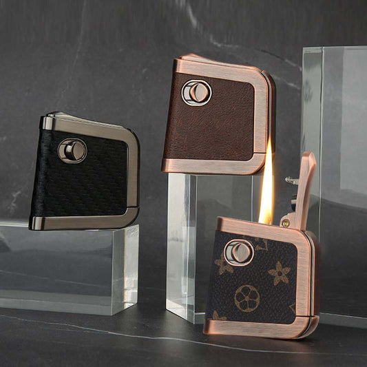 Mannen Veilige en vintage kerosineaansteker